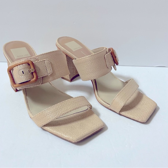 Dolce Vita Posy Heels in Natural Rafia Size 9.5 - Picture 9 of 16